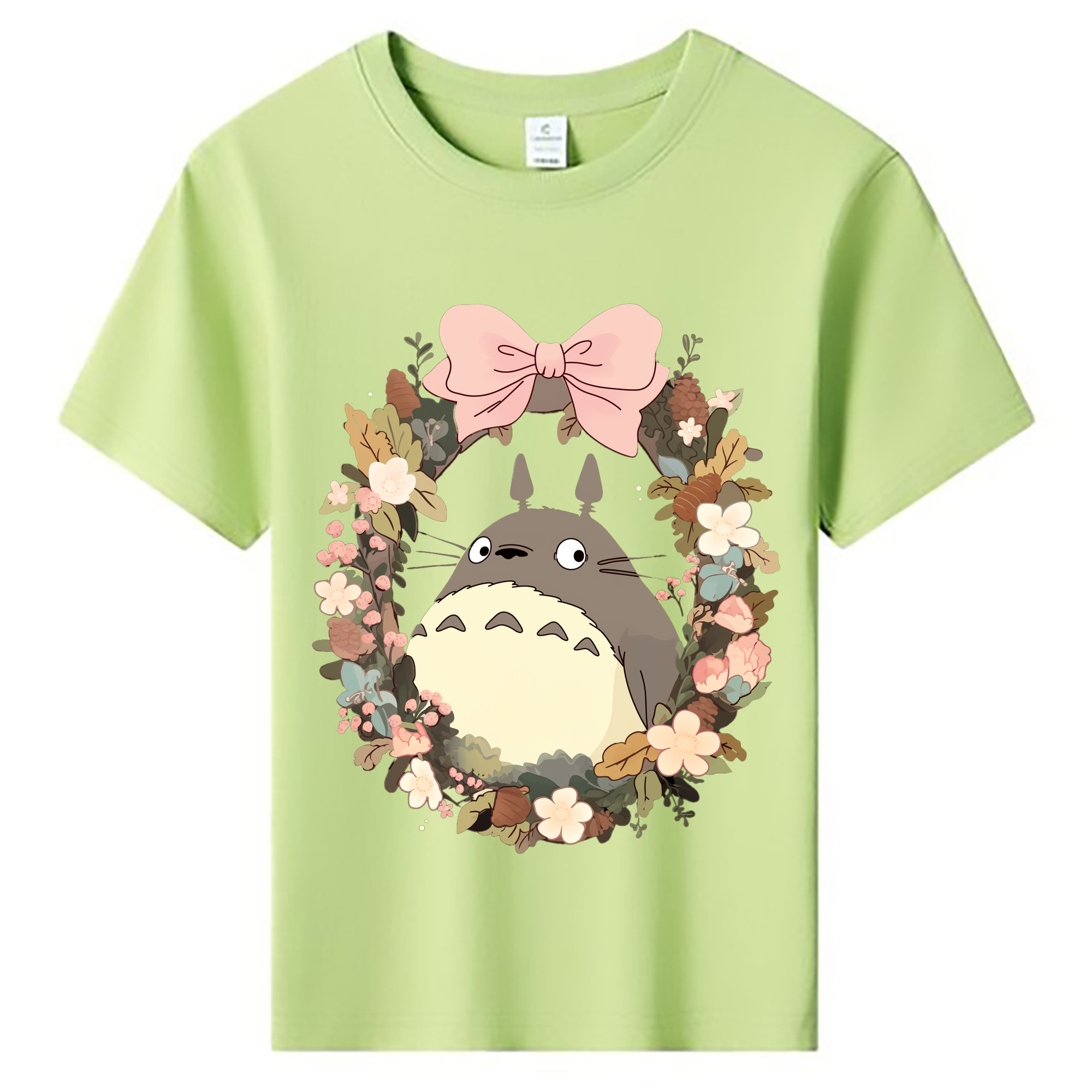 （画像用） となりのトトロ 草壁メイ 草壁サツキ My Neighbor Totoro Satsuki Kusakabe Mei Kusakabe 綿100％キッズTシャツ（フロントプリント）
